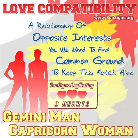 capricorn man gemini woman|capricorn female and gemini male.